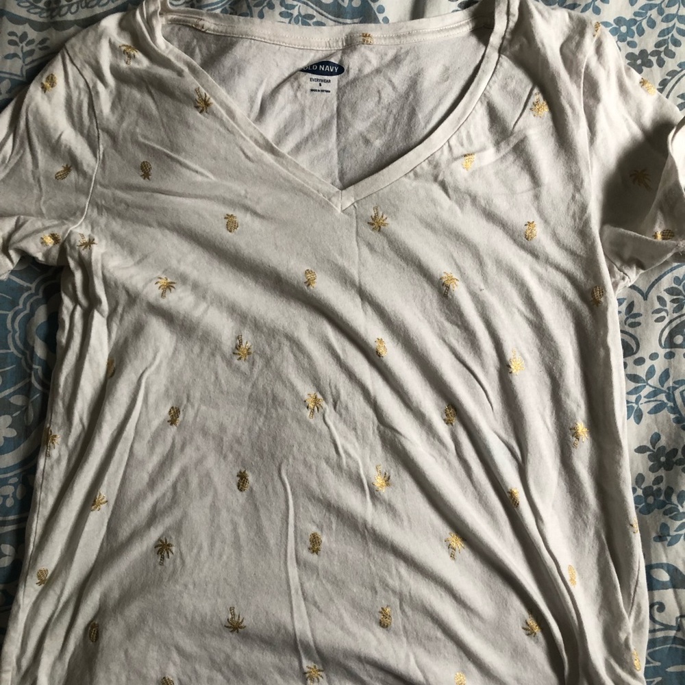 white palm tree tee